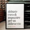 franco arminio poster studi sull'amore abbraccio regalo