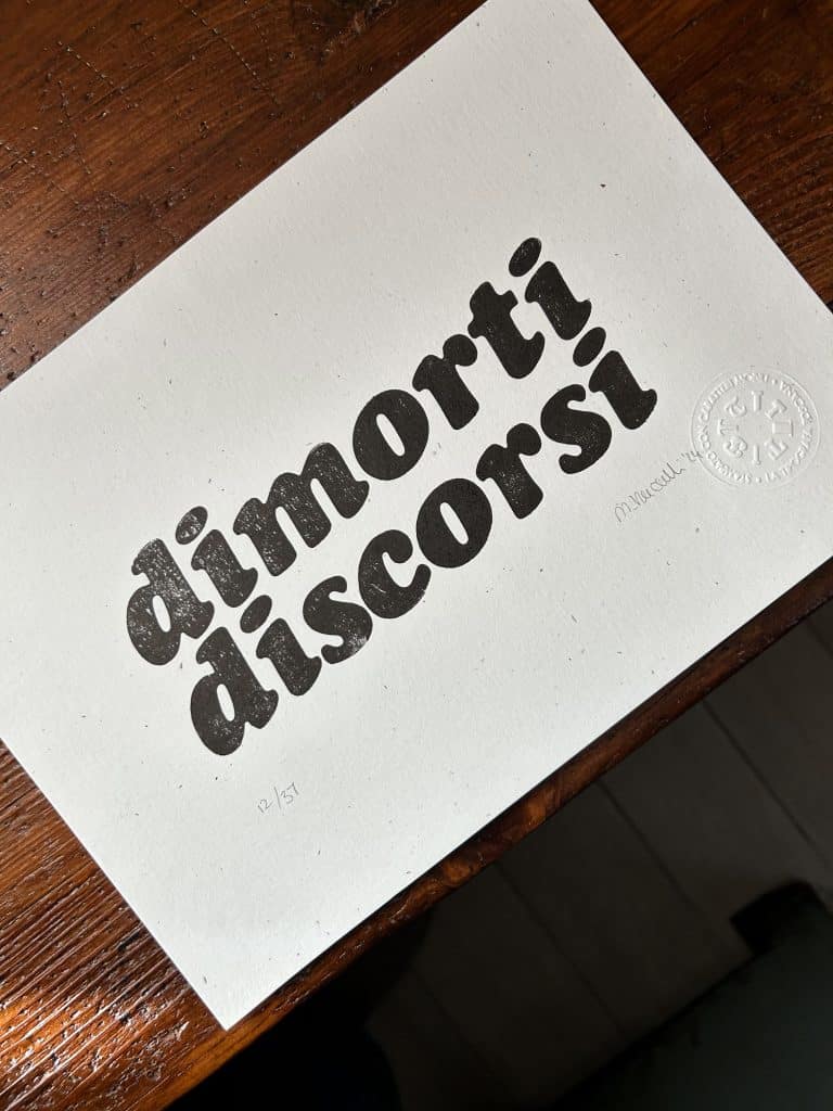 dimorti discorsi dialetto toscano stampa poster