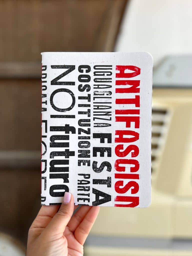 quaderno rilegato a mano la tipografa toscana