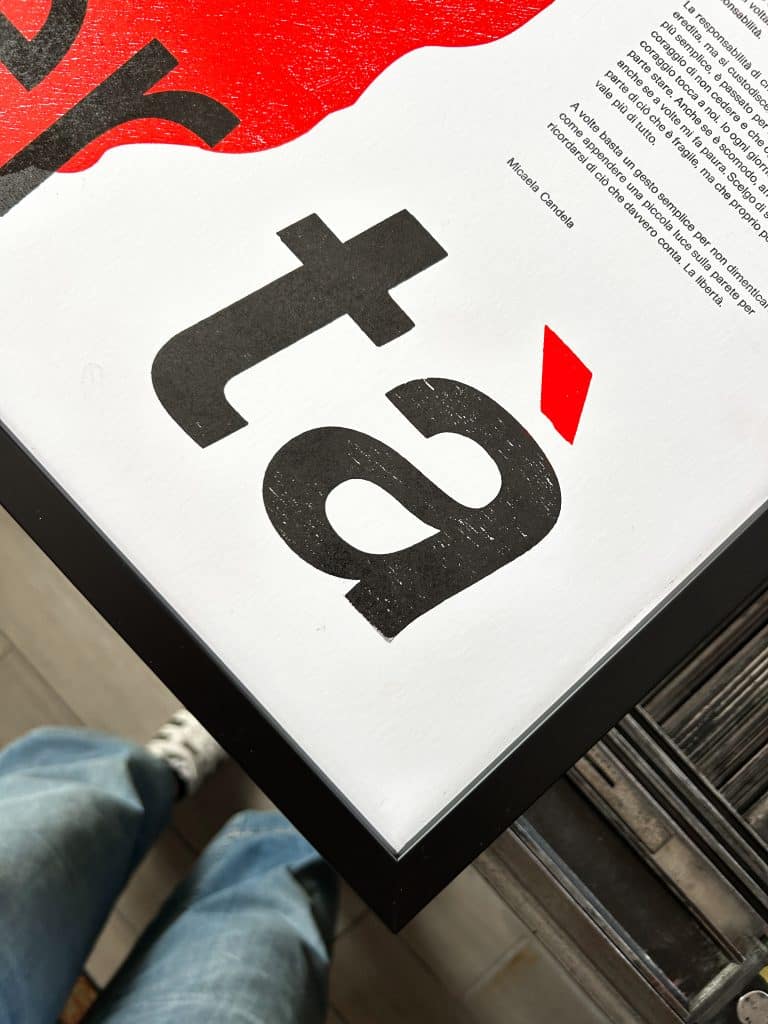la libertà - poster 25 aprile la tipografa toscana