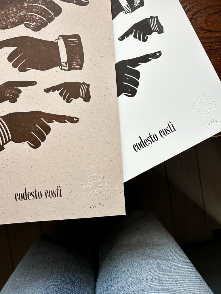 codesto costì poster - la tipografa toscana