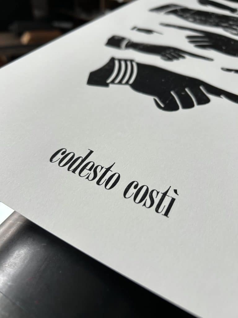 codesto costì poster - la tipografa toscana