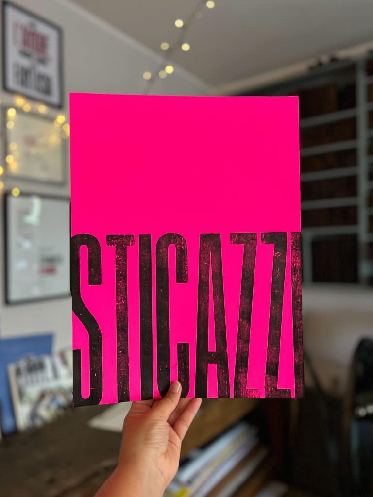 STICAZZI - LA TIPOGRAFA TOSCANA - POSTER 30X40