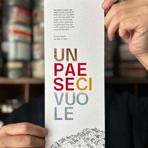un paese ci vuole - cesare pavese - stampa a caratteri mobili