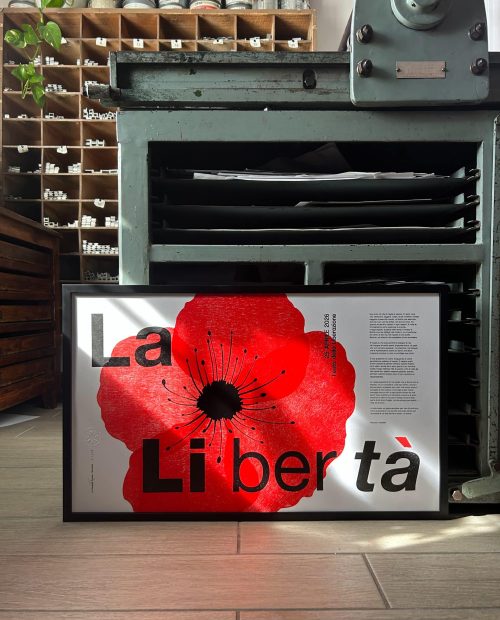 la libertà - poster 25 aprile - La Tipografa Toscana